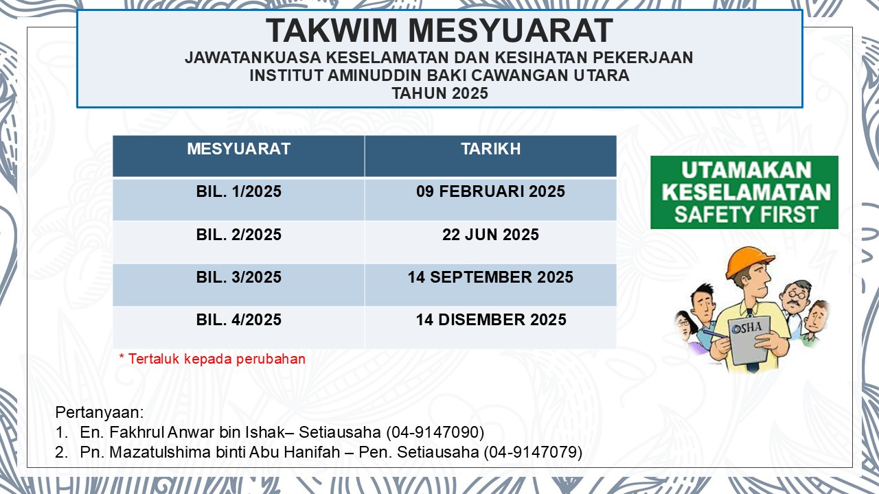 TAKWIM MESY JKKP 2025