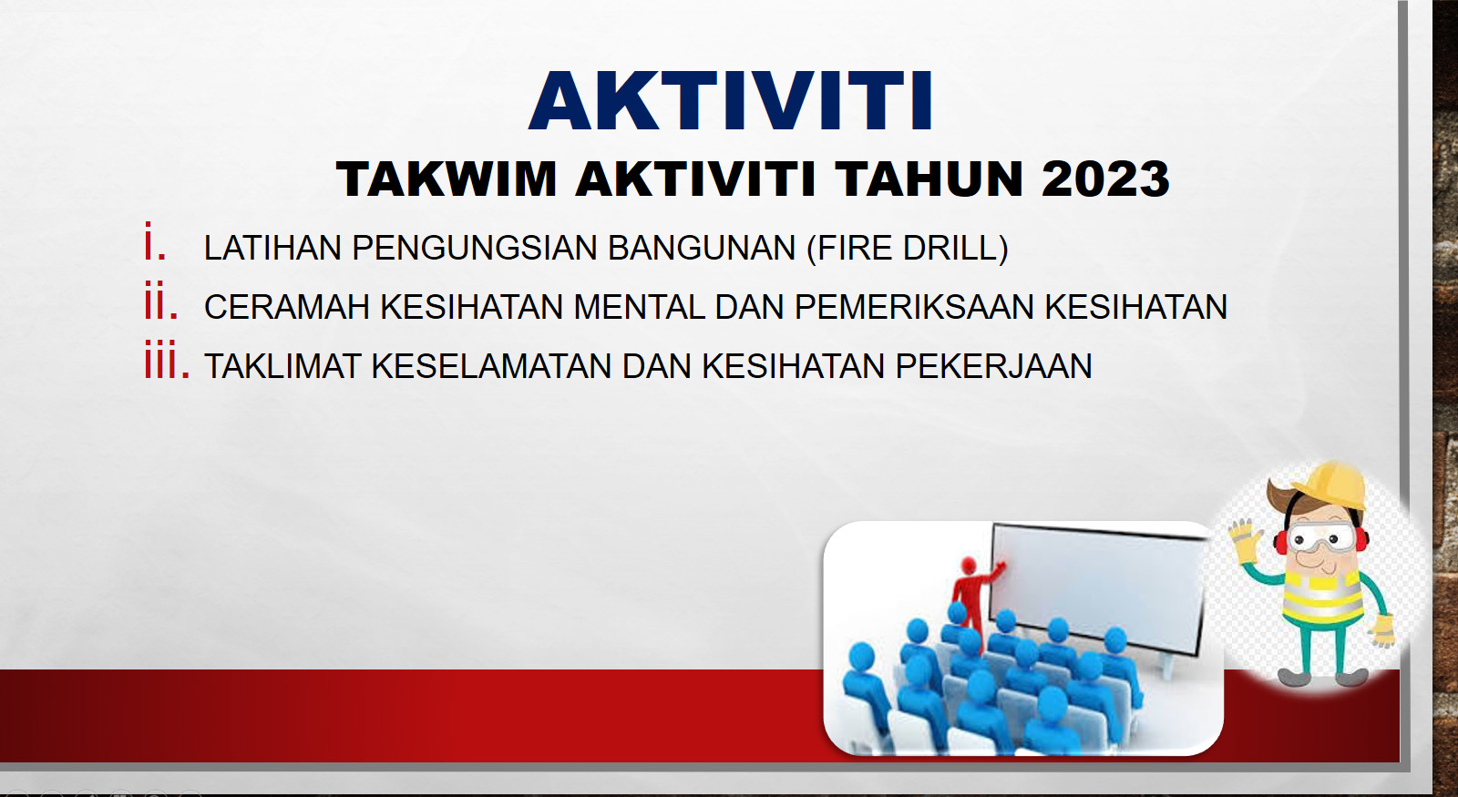 aktiviti 2023