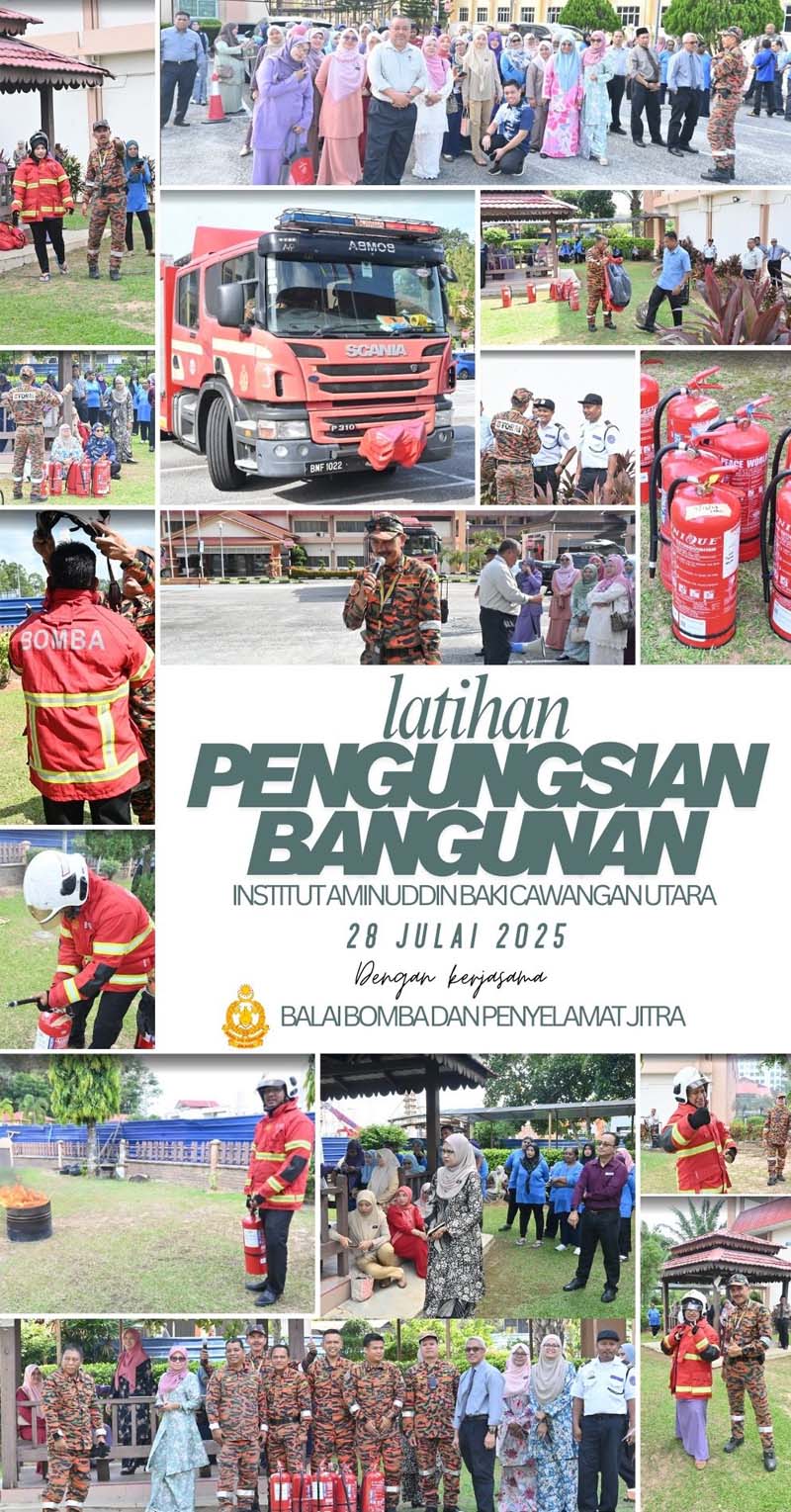 latihan pengungsian bangunan