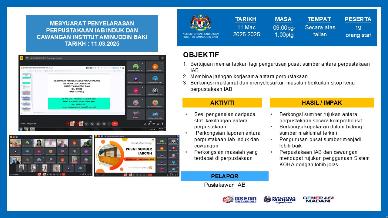 11.3.2025 Mesyuarat penyelarasan