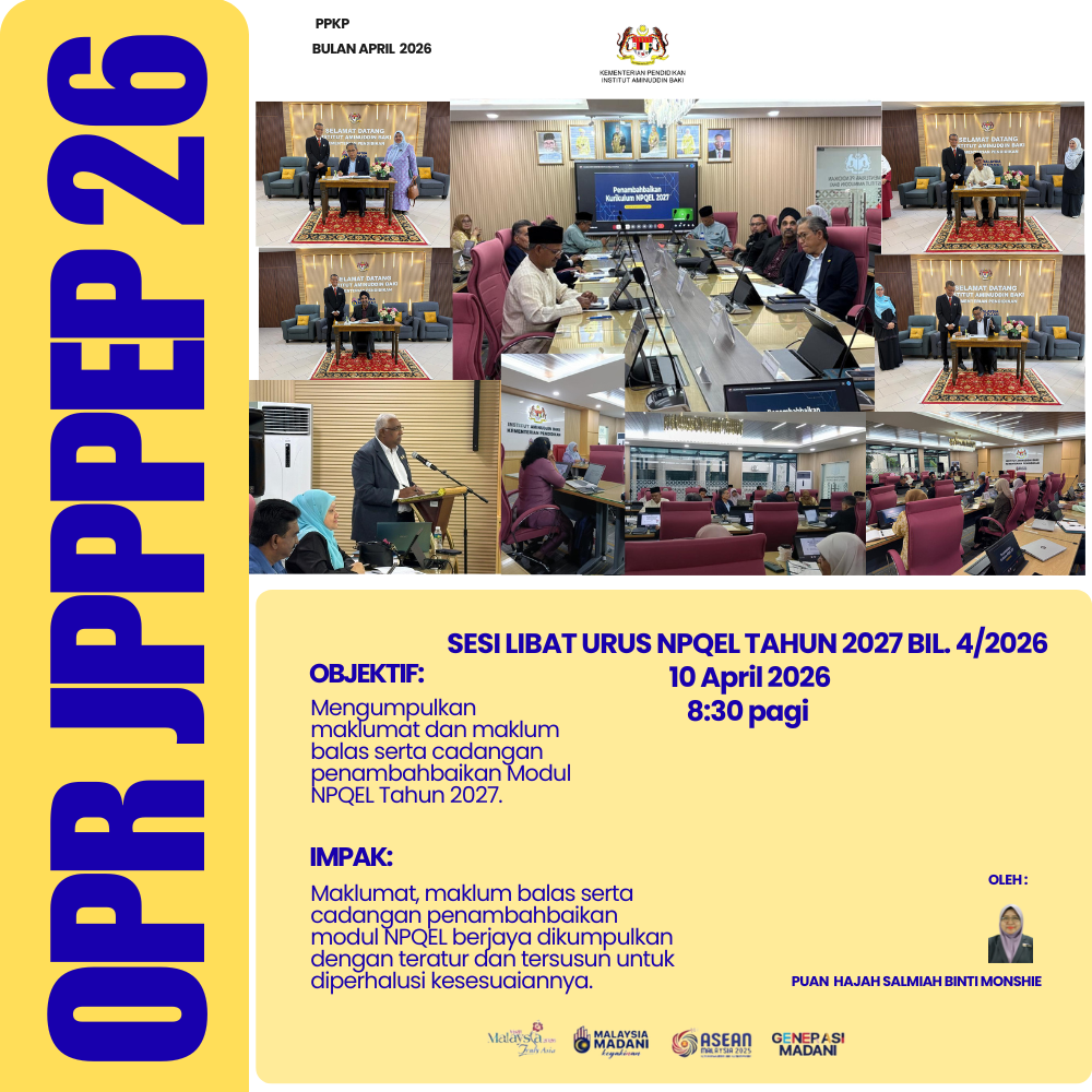OPR SESI LIBAT URUS NPQEL TAHUN 2027 BIL. 42026 10 April 2026