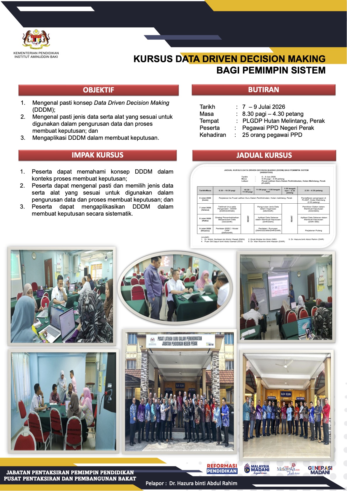 7 JULAI OPR KURSUS DDDM PS PLGDPHM