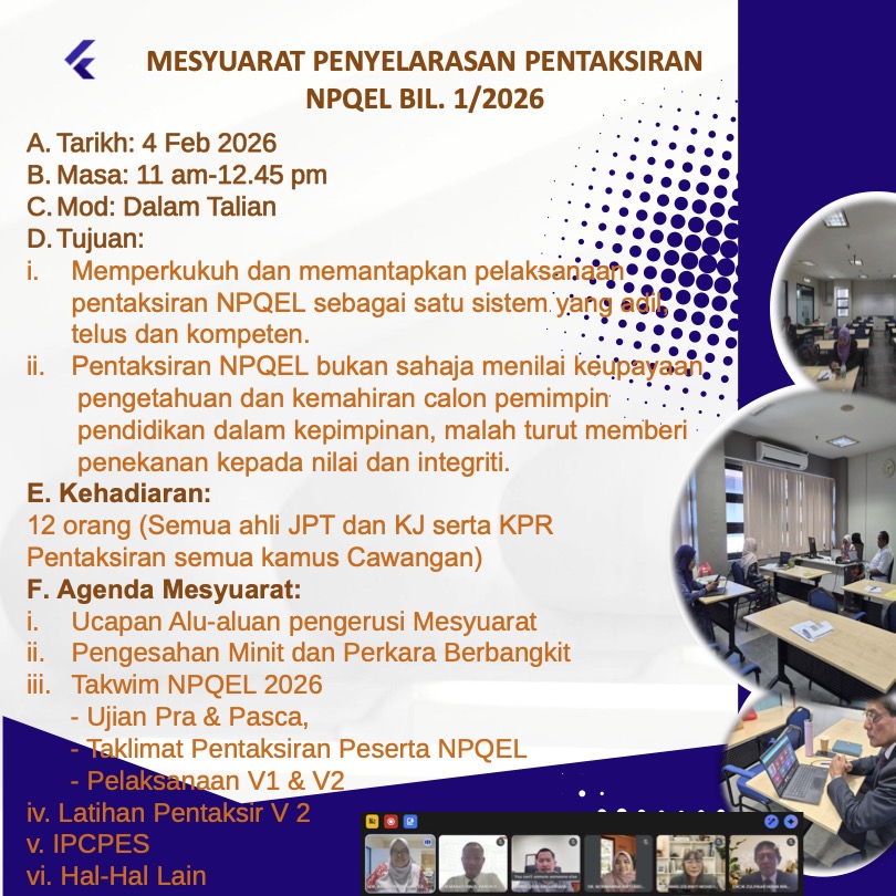 OPR mesy penyelarasan pentaksiran npqel bil 1 2026 1