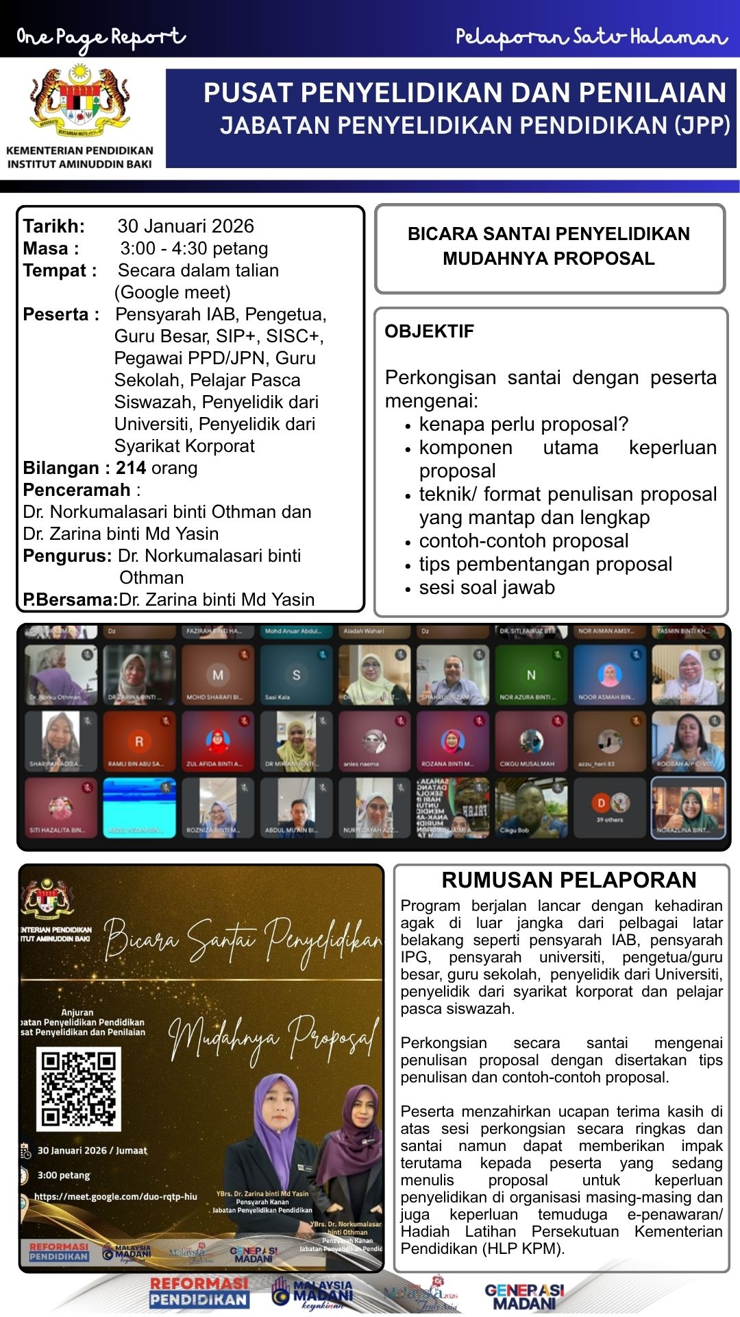 bicara santai penyelidikan