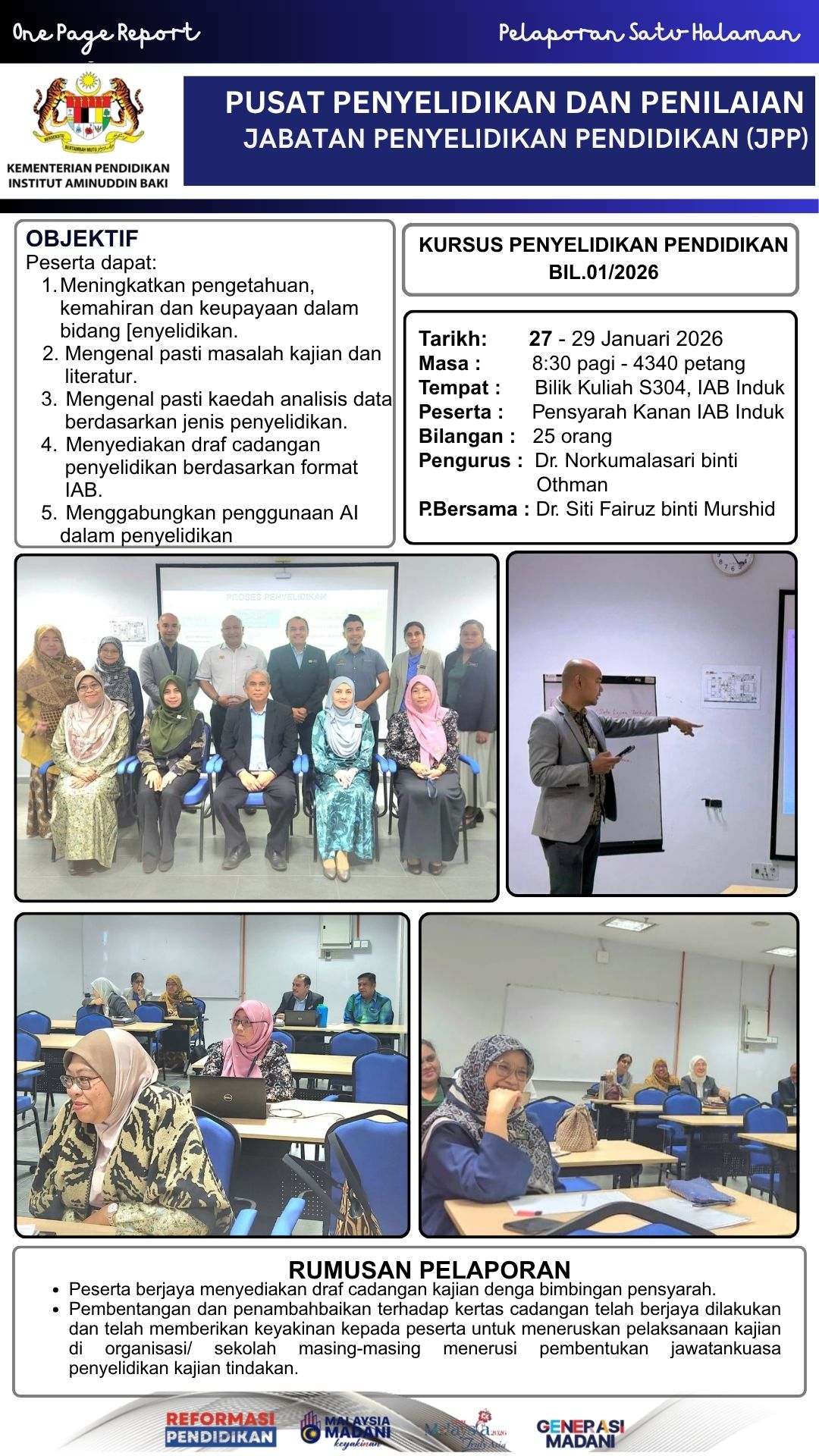 kursus penyelidikan bil1
