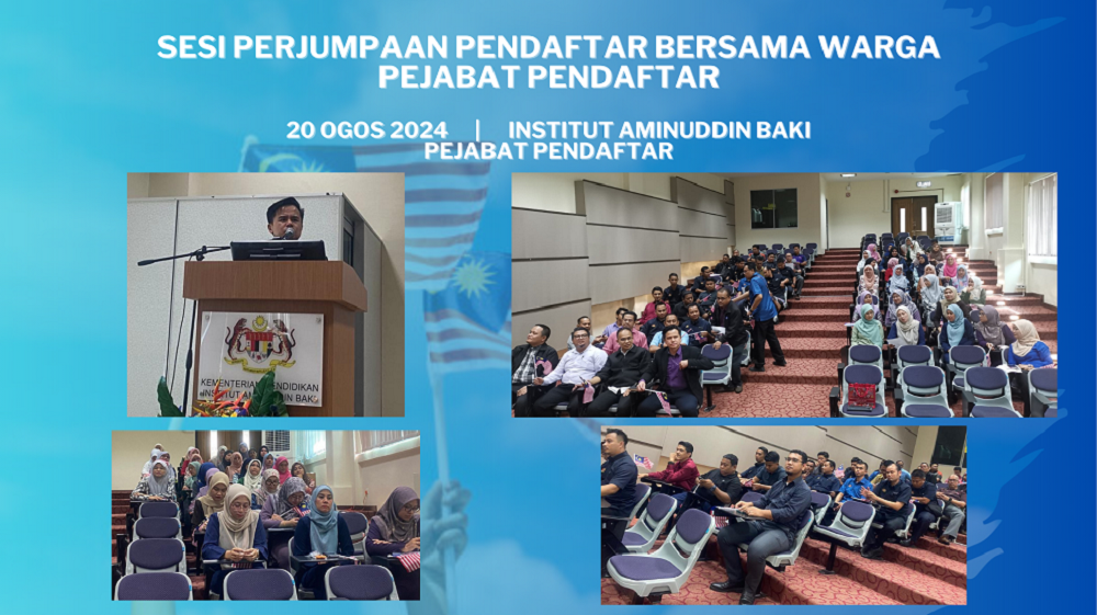 LAPORAN AKTIVITI PEJABAT PENDAFTAR 3 BULAN OGOS 2024