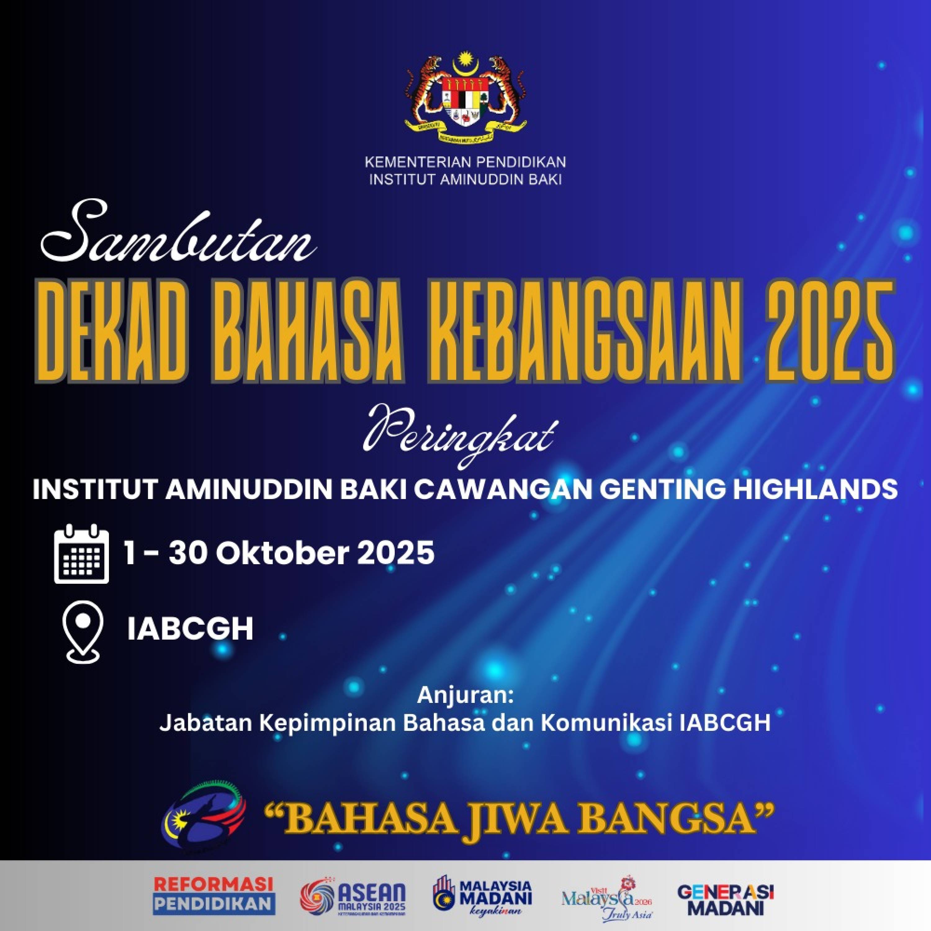 Sambutan Dekad Bahasa Kebangsaan 2025