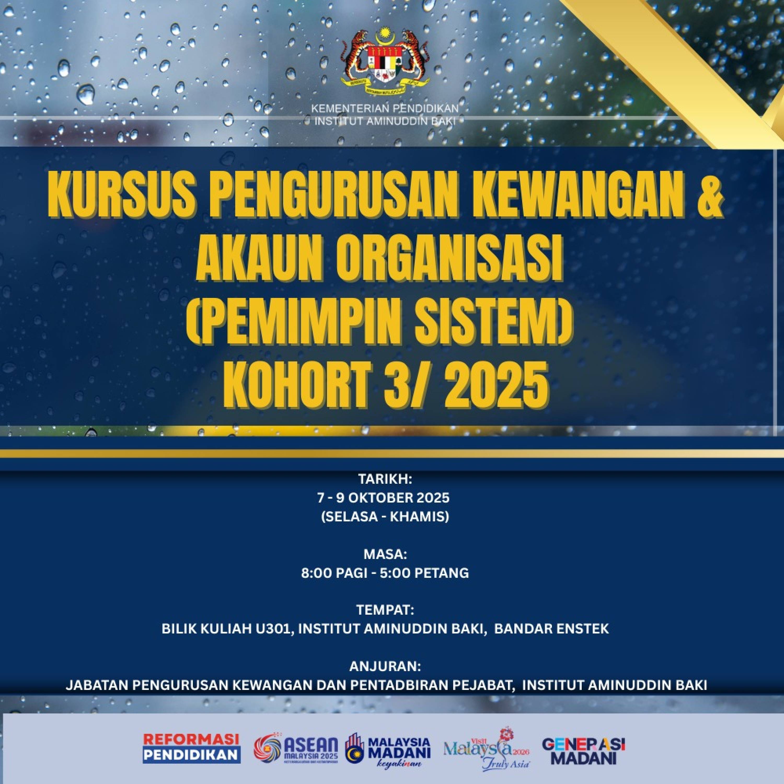 Kursus Pengurusan Kewangan dan Akaun Organisasi (Pemimpin STEM) Kohort 3/25