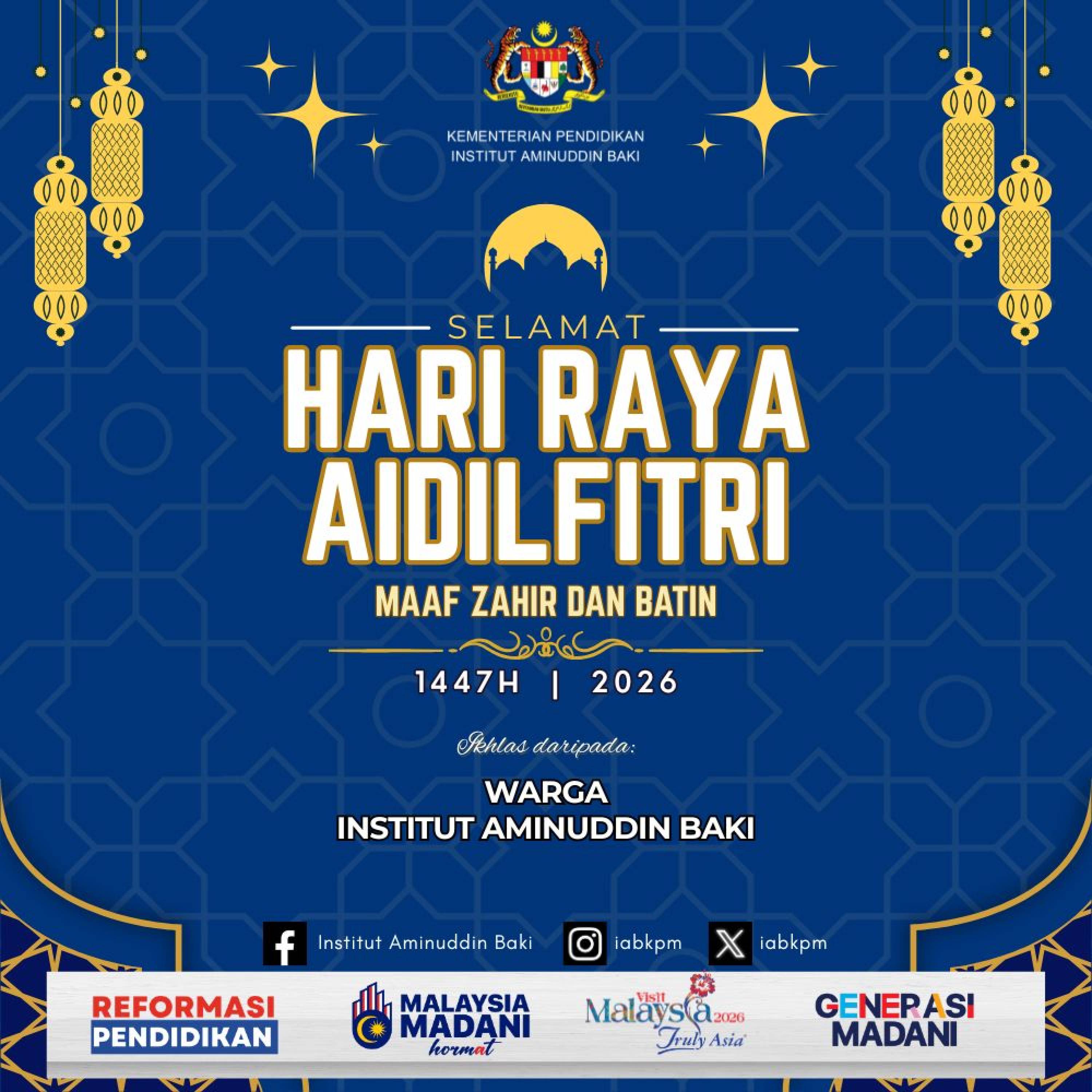 Selamat Hari Raya Aidilfitri 1447H/2026