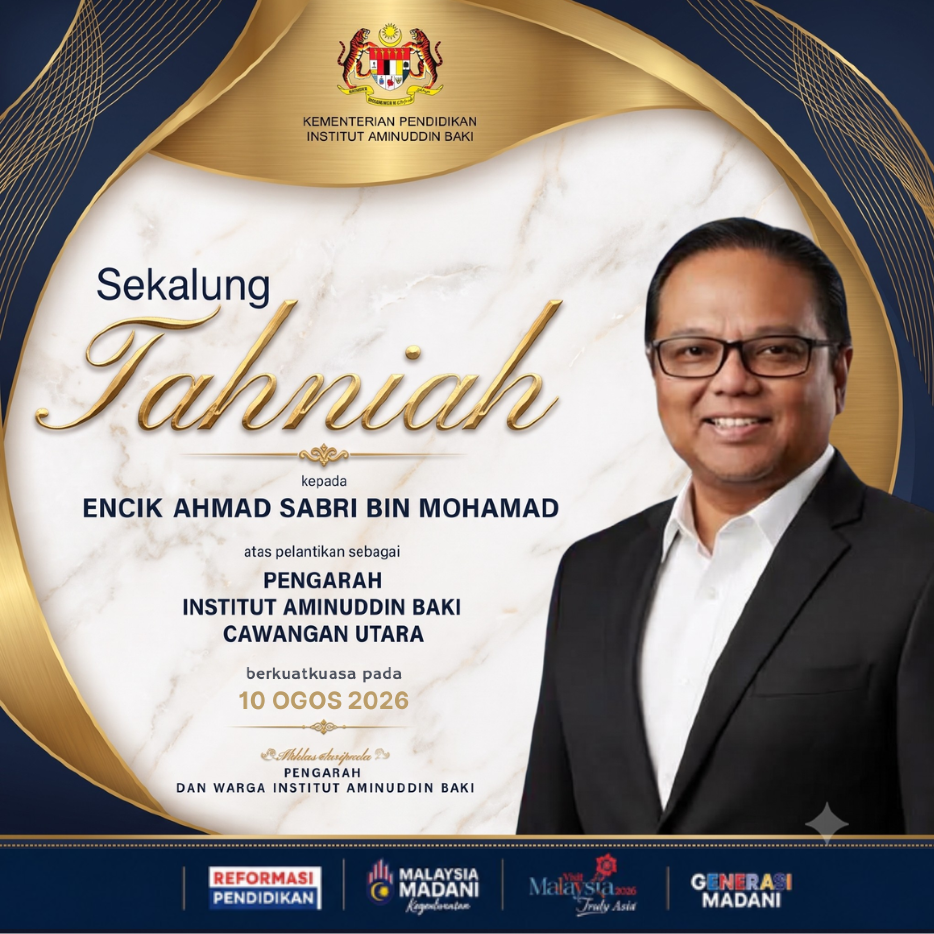 Sekalung Tahniah.