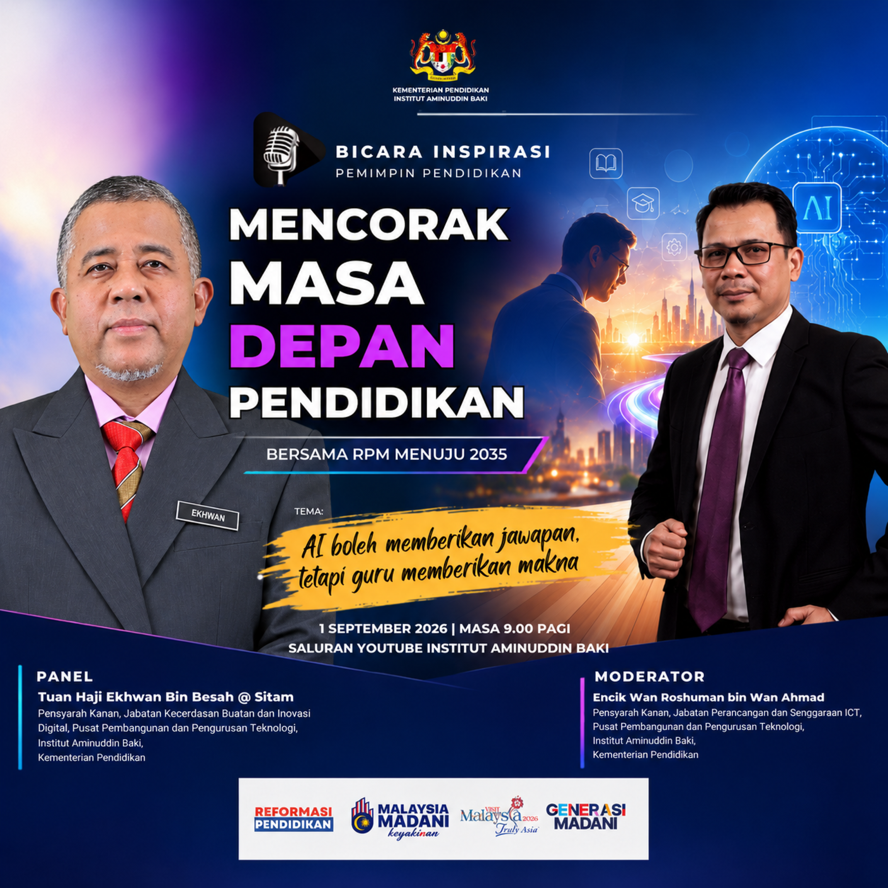 Program Audio Siar Inspirasi: AI Boleh Memberikan Jawapan, Tetapi Guru Memberikan Makna