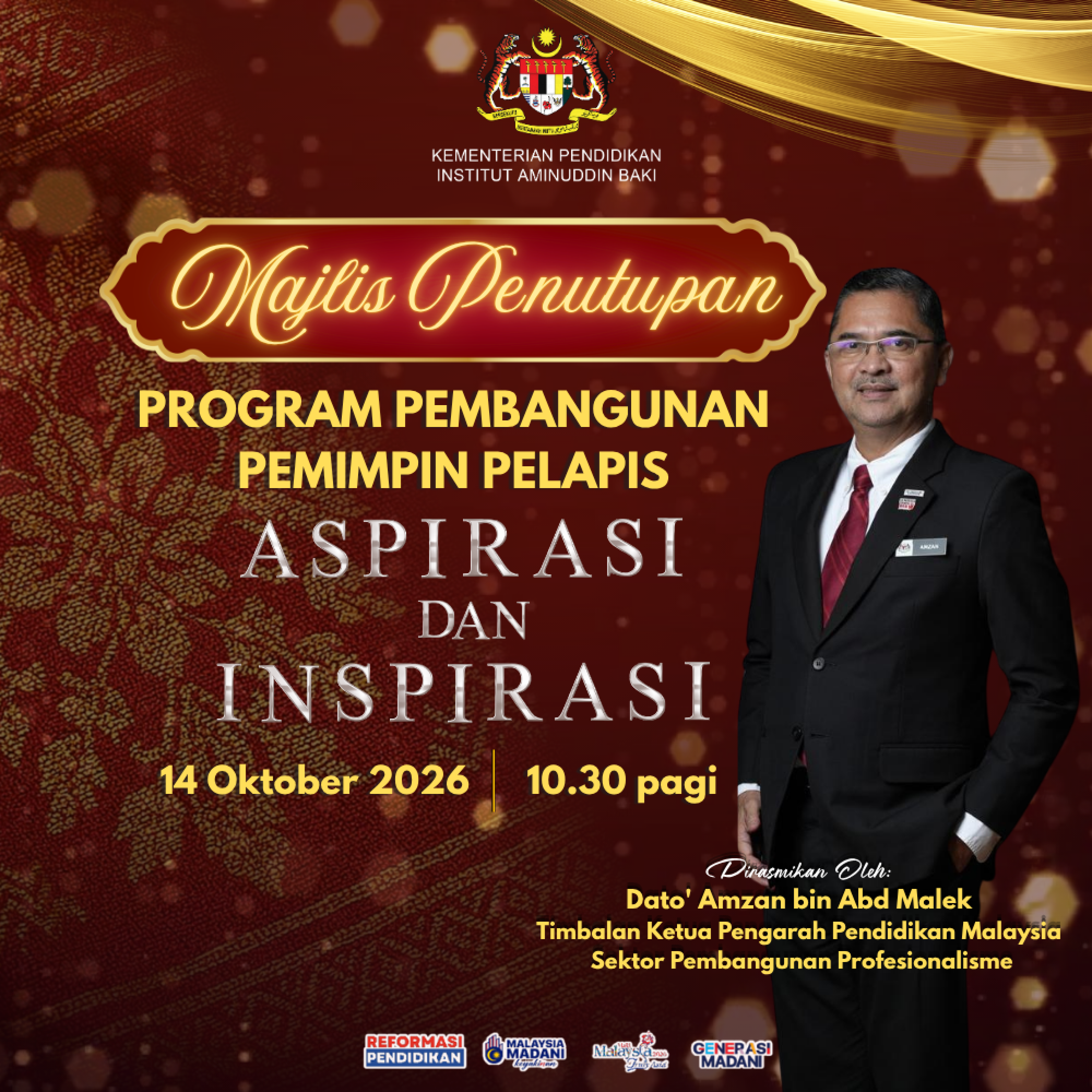 Majlis Penutupan Program Pembangunan Pemimpin Pelapis (Aspirasi Dan Inspirasi) Kementerian Pendidikan Tahun 2026
